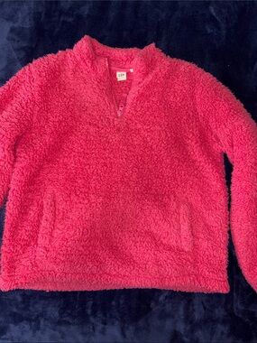 GAP kids Pink Sherpa Pullover Sweater